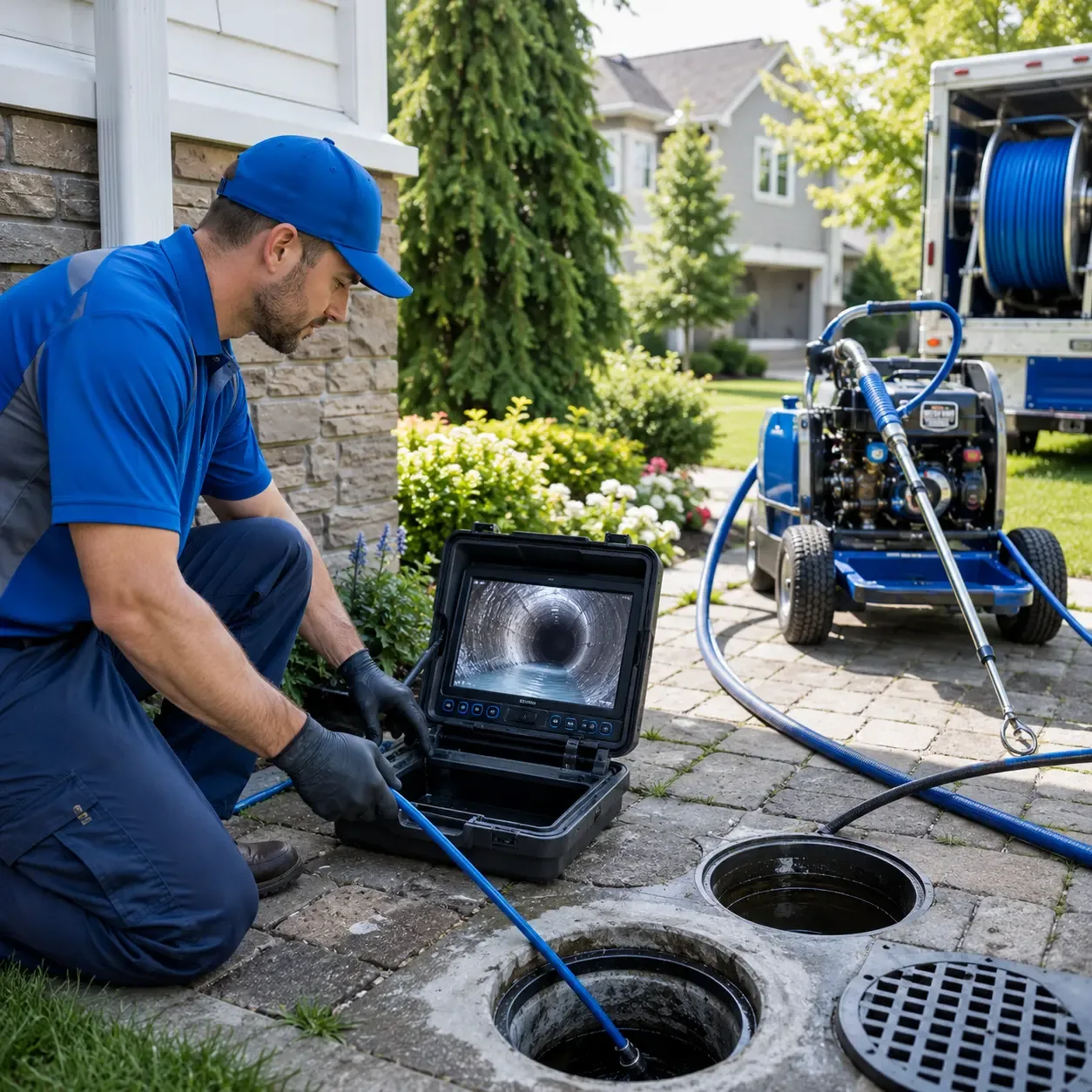 Outdoor drain cleaning professionals serving Godfrey, IL
